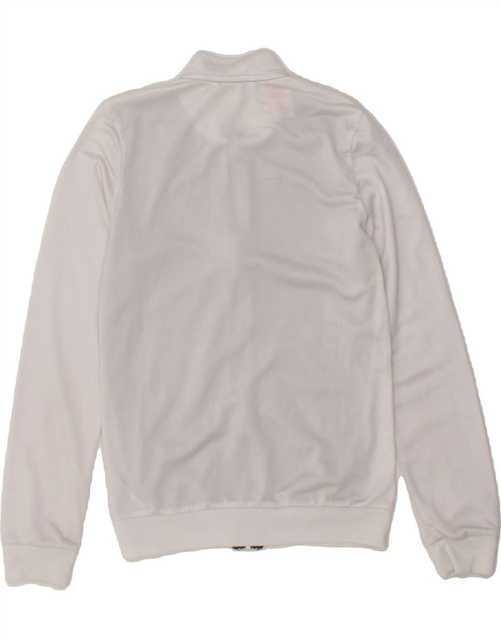 ADIDAS Boys Tracksuit Top Jacket 11-12 Years White Colourblock Polyester Vintage Adidas and Second-Hand Adidas from Messina Hembry 