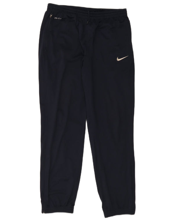 Pantaloni da tuta Nike Dri Fit da uomo, pantaloni da jogging, grandi, in poliestere blu navy