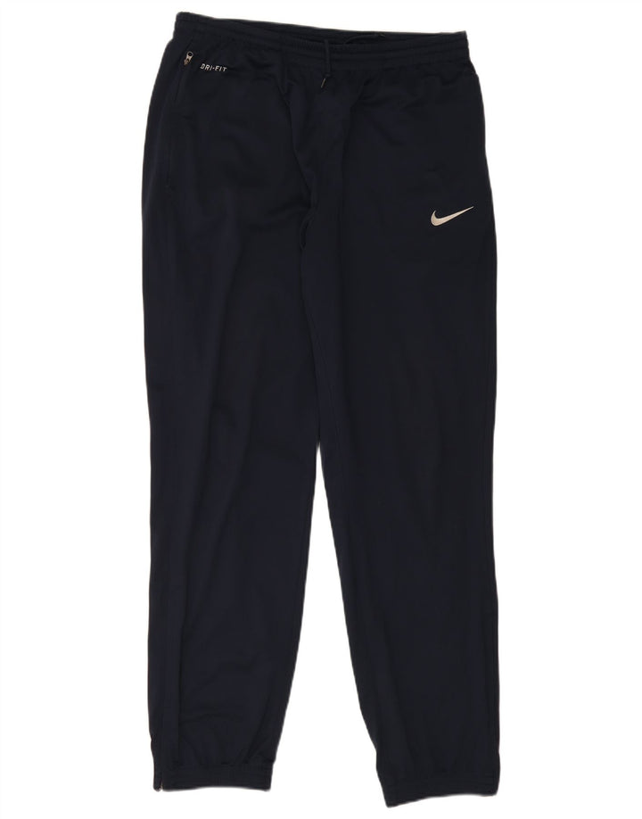 Pantaloni da tuta Nike Dri Fit da uomo, pantaloni da jogging, grandi, in poliestere blu navy