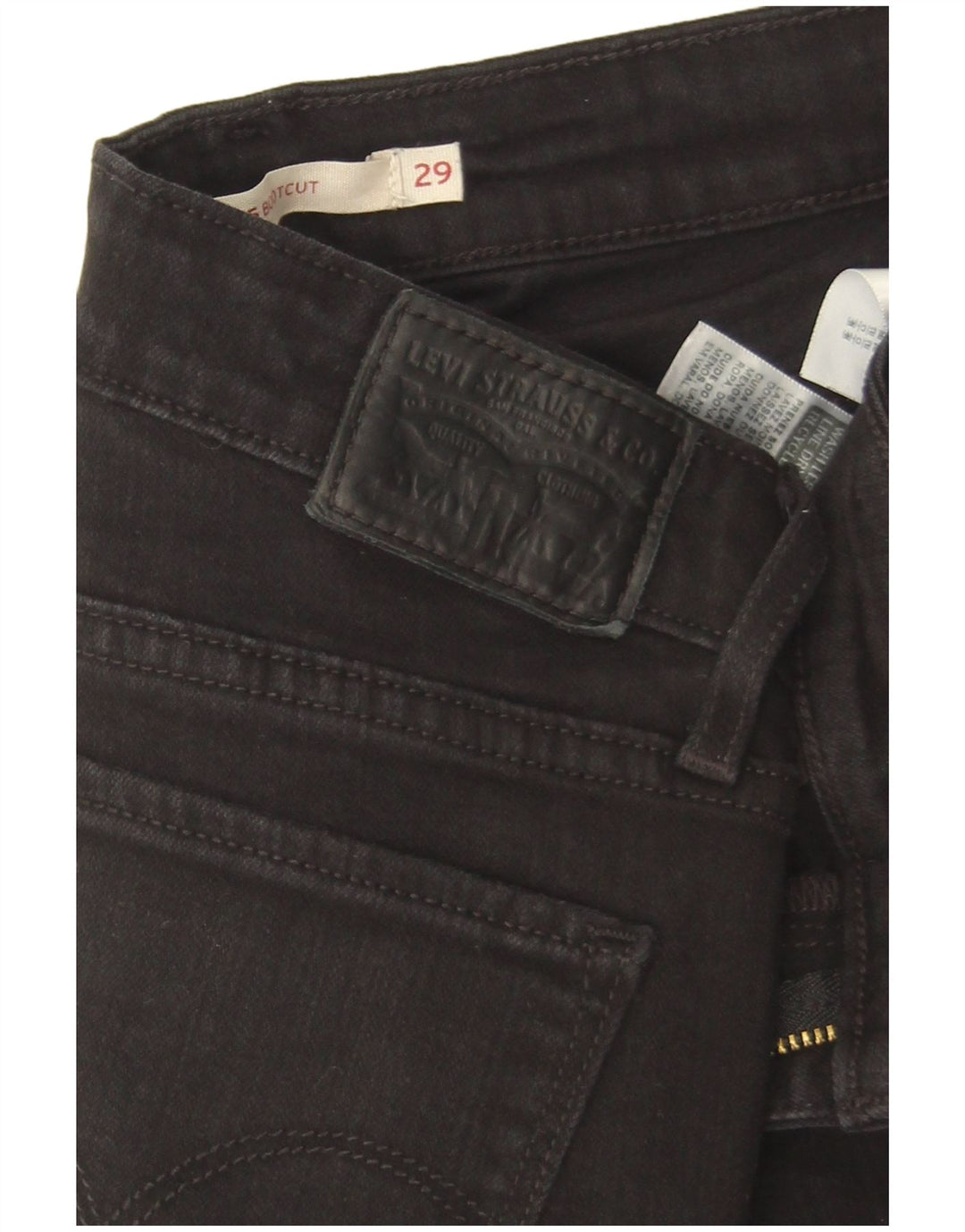 Jeans Levi's 715 Bootcut da donna W29 L33 cotone nero