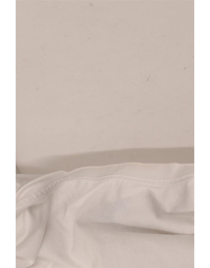 CREW CLOTHING T-shirt da uomo Top Large in cotone bianco