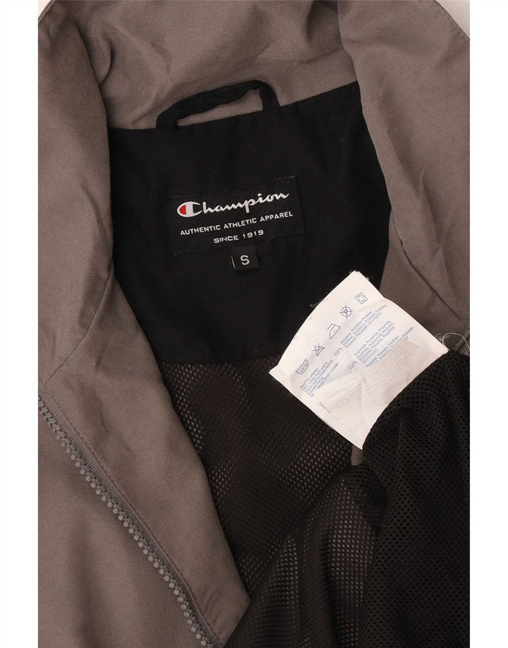 Giacca da tuta da uomo Champion Small in poliestere color block grigio