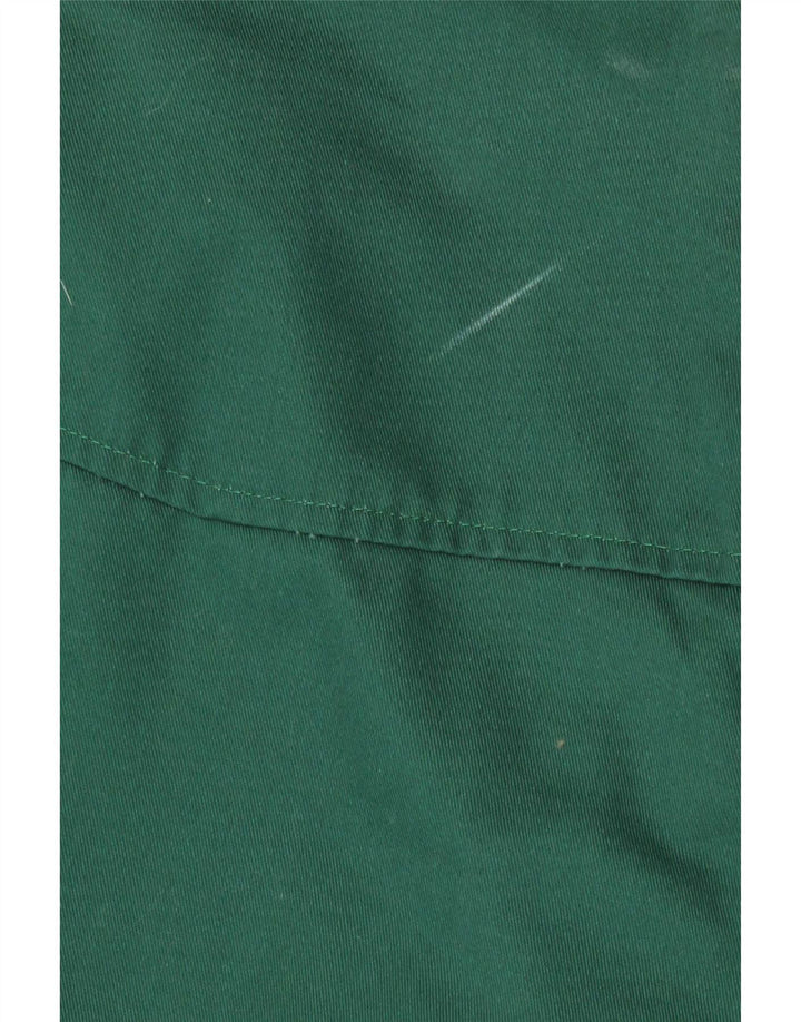 Giubbotto bomber da uomo vintage UK 40 grande poliestere verde