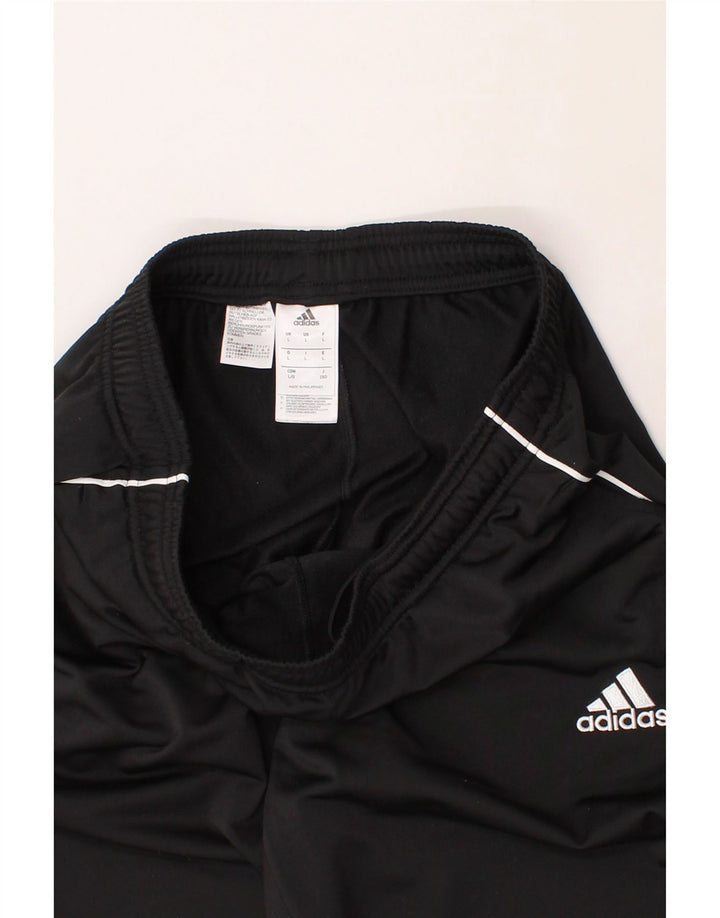 ADIDAS Mens Tracksuit Trousers Joggers Large  Black Polyester Vintage Adidas and Second-Hand Adidas from Messina Hembry 