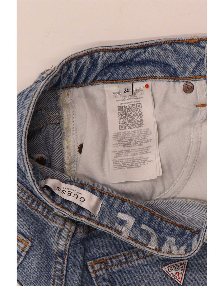 Jeans slim da donna Guess W24 L28 cotone blu