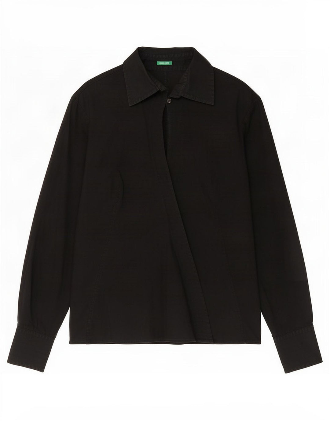 Camicia da donna Benetton UK 16 grande nera