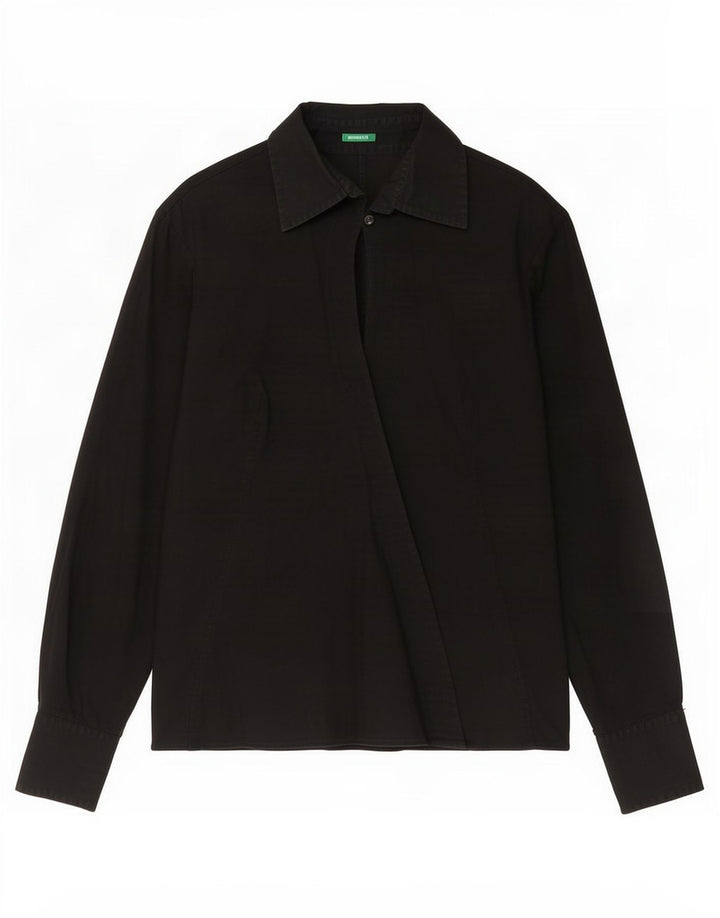 Camicia da donna Benetton UK 16 grande nera