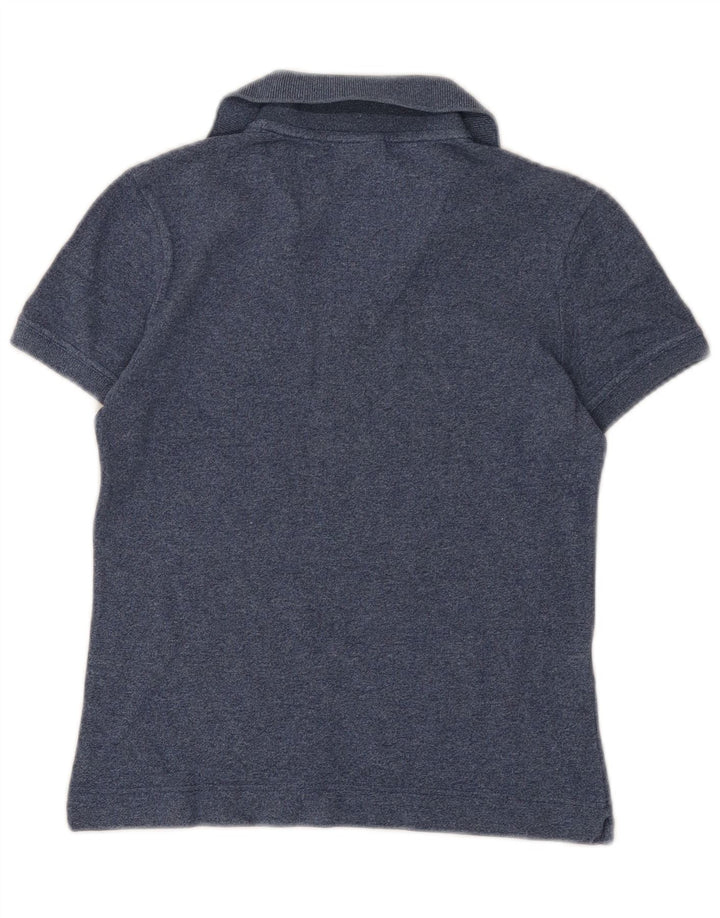 Polo da donna Lacoste taglia 40 media cotone screziato blu navy
