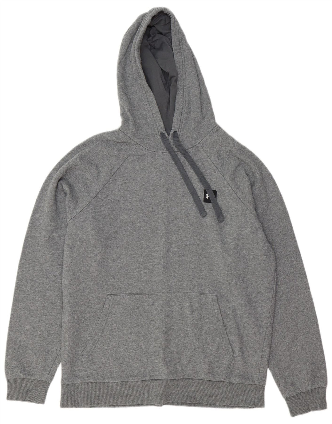 Felpa con cappuccio da uomo Under Armour in cotone grigio medio