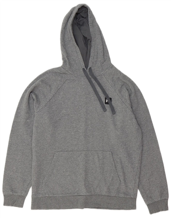 Felpa con cappuccio da uomo Under Armour in cotone grigio medio