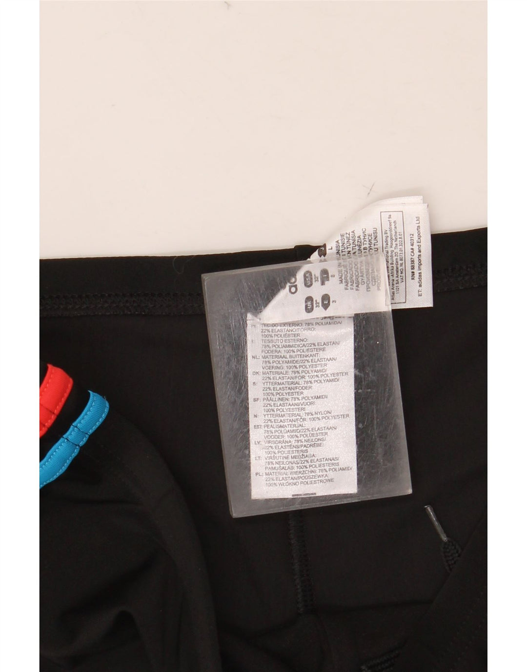 Pantaloncini da bagno da uomo ADIDAS medio nylon nero