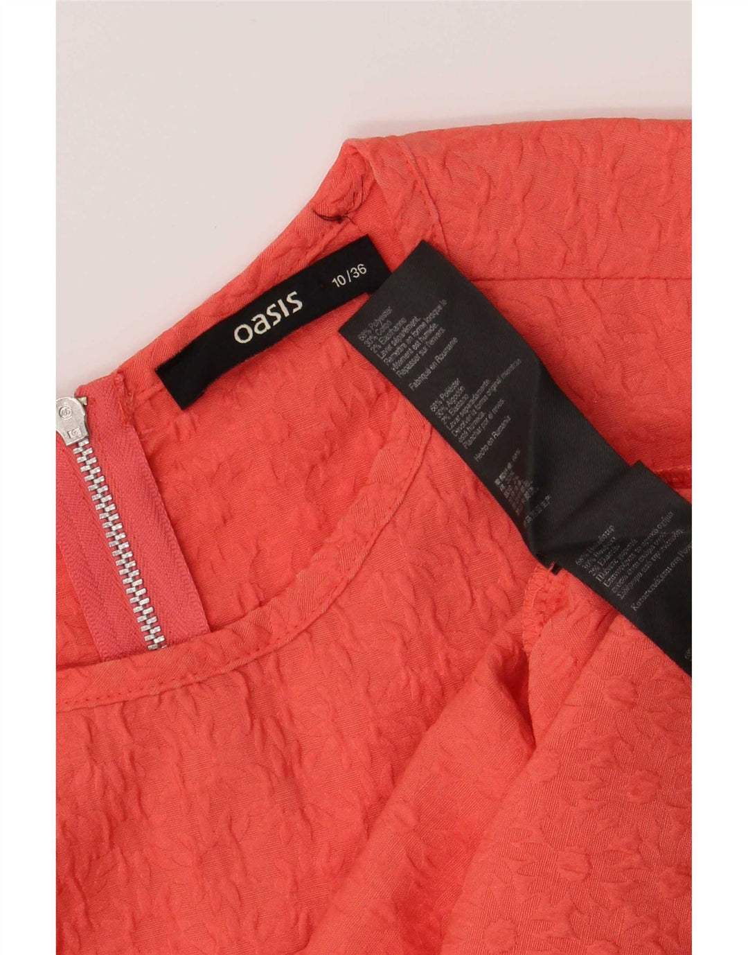 Camicetta a maniche corte da donna Oasis Top UK 10 Piccolo poliestere floreale rosa