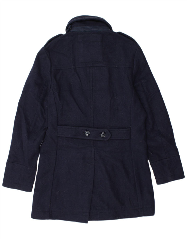 Cappotto da marinaio militare da uomo Superdry UK 42 XL Lana Chevron blu navy