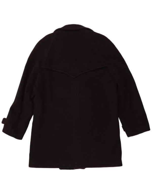 Cappotto doppiopetto da uomo VINTAGE UK 40 grande nero