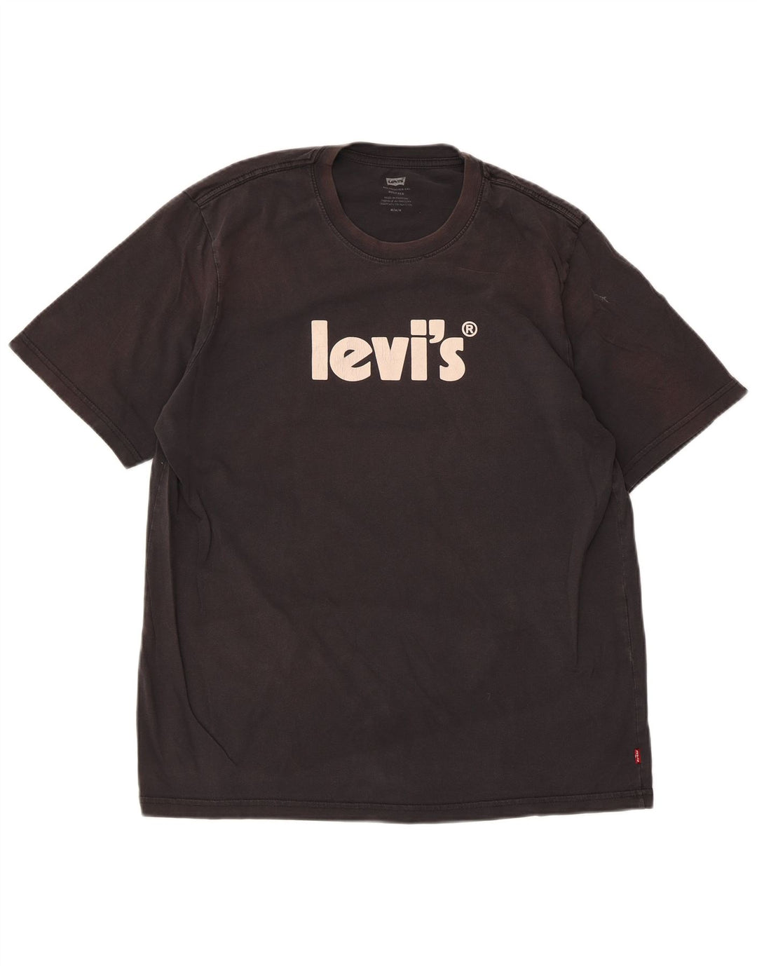 T-shirt grafica rilassata da uomo Levi's Top nera media