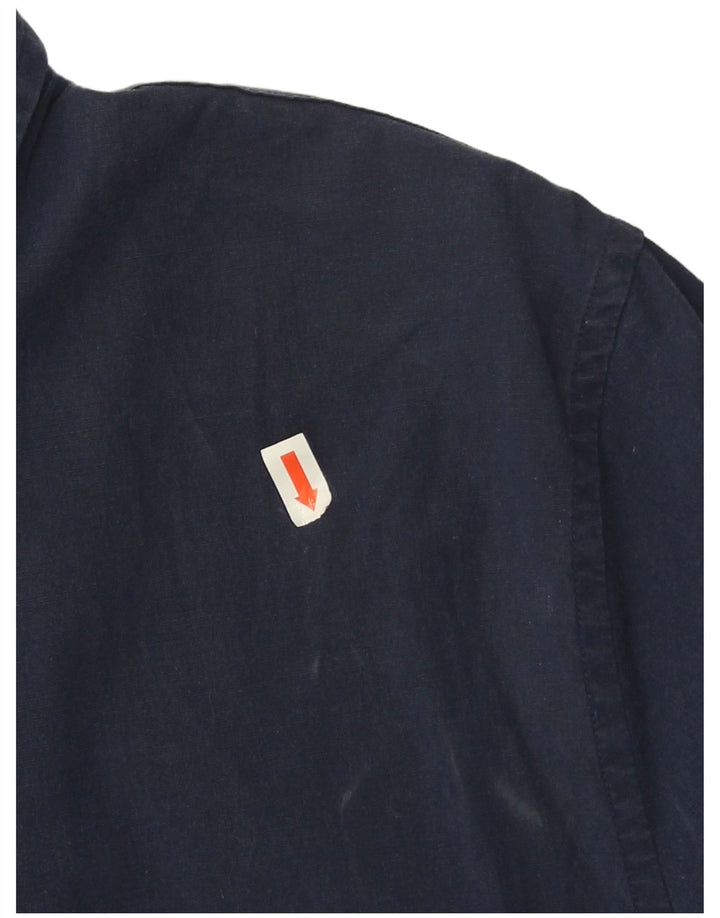 Camicia da uomo Abercrombie & Fitch in cotone blu navy medio