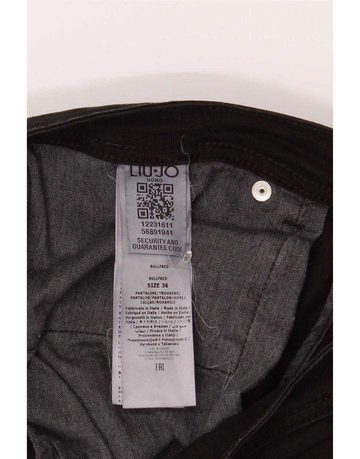 Liu Jo Uomo Fred Regular Cropped Jeans W36 L29 Cotone Nero