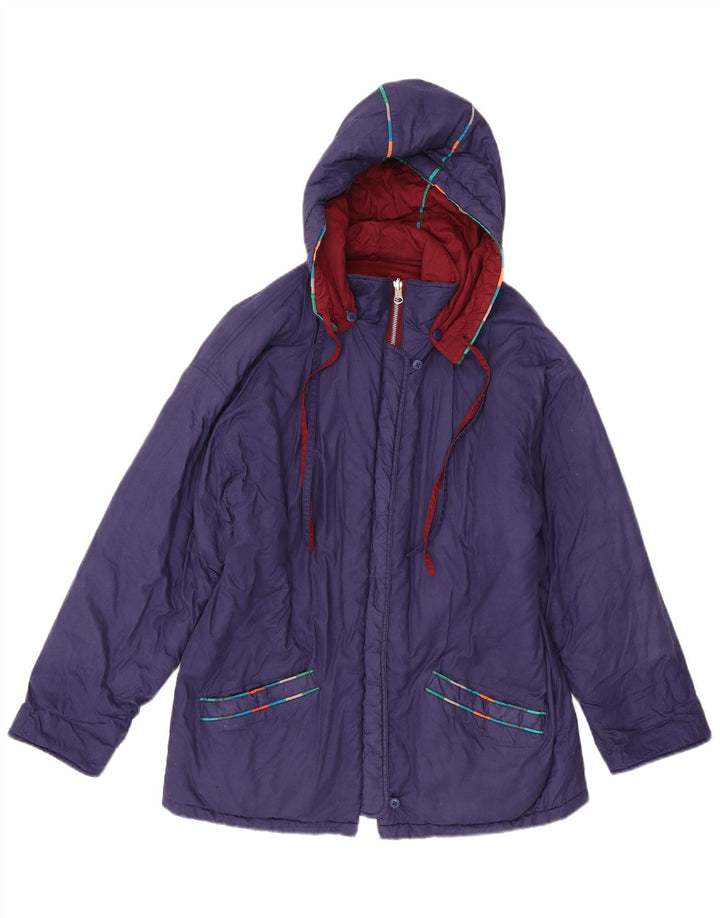 DW-Shop Giacca a vento oversize con cappuccio da donna EU 36 piccolo viola