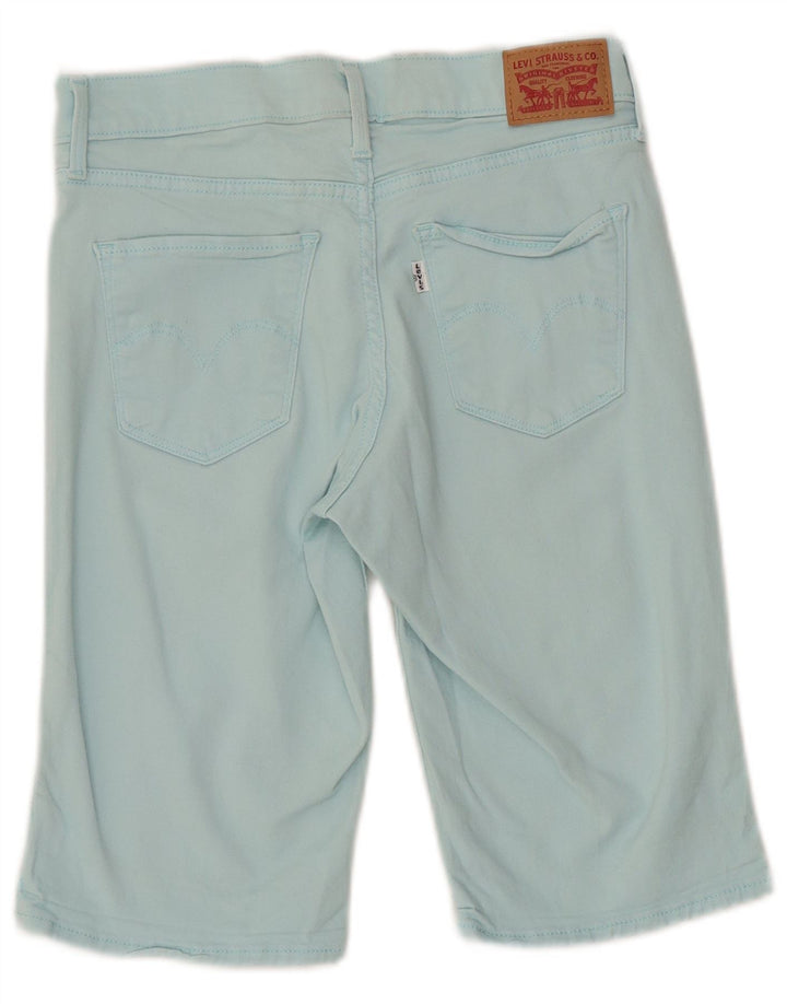 Pantaloncini di jeans da donna LEVI'S W27 piccoli in cotone turchese