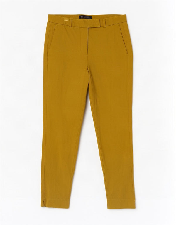 Pantaloni chino corti Marks & Spencer da donna UK 10 piccoli W28 L26 gialli