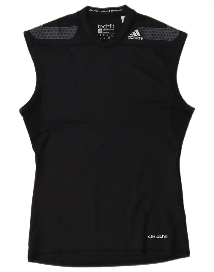 Canotta Adidas Climachill da uomo XL in poliestere nero