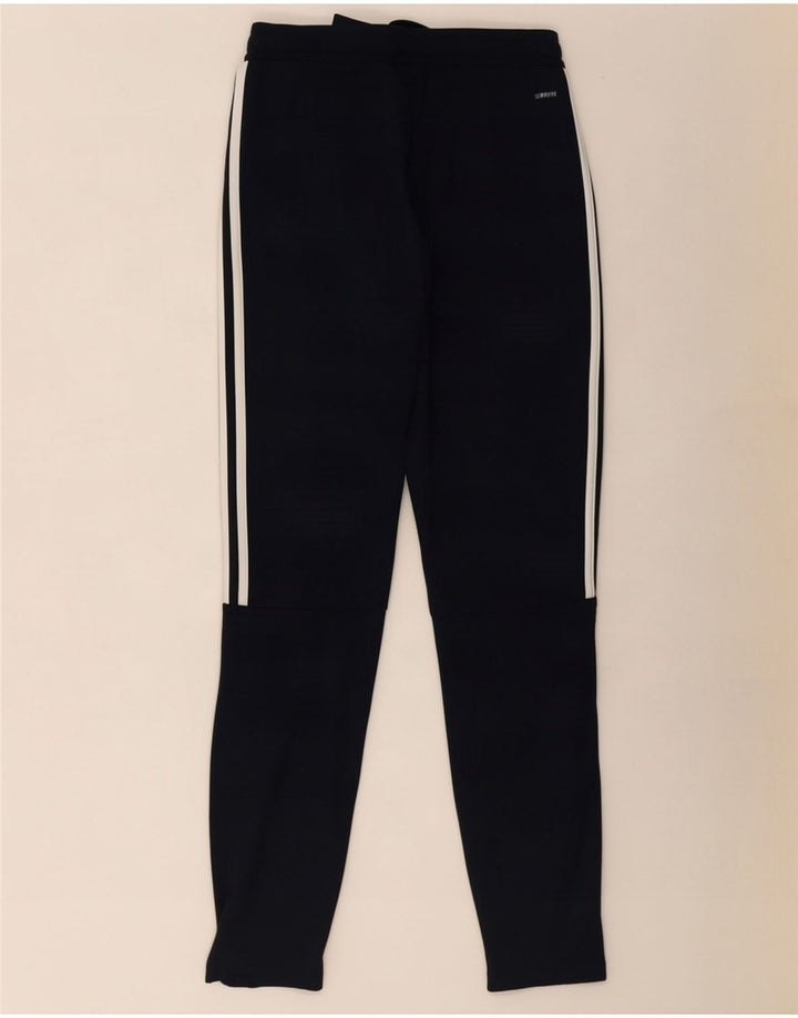 Pantaloni da tuta Adidas Climalite da uomo piccoli in poliestere blu navy