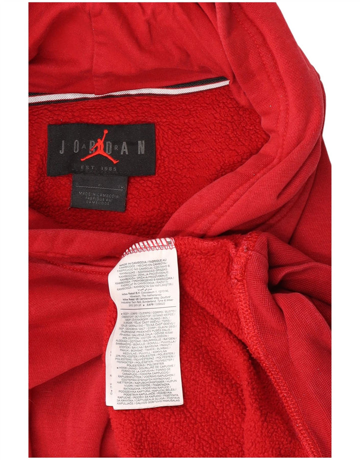 Felpa con cappuccio da uomo Jordan Small in cotone rosso