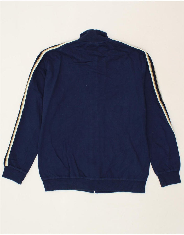 LOTTO Womens Tracksuit Top Jacket UK 14 Medium Navy Blue Cotton Vintage Lotto and Second-Hand Lotto from Messina Hembry 