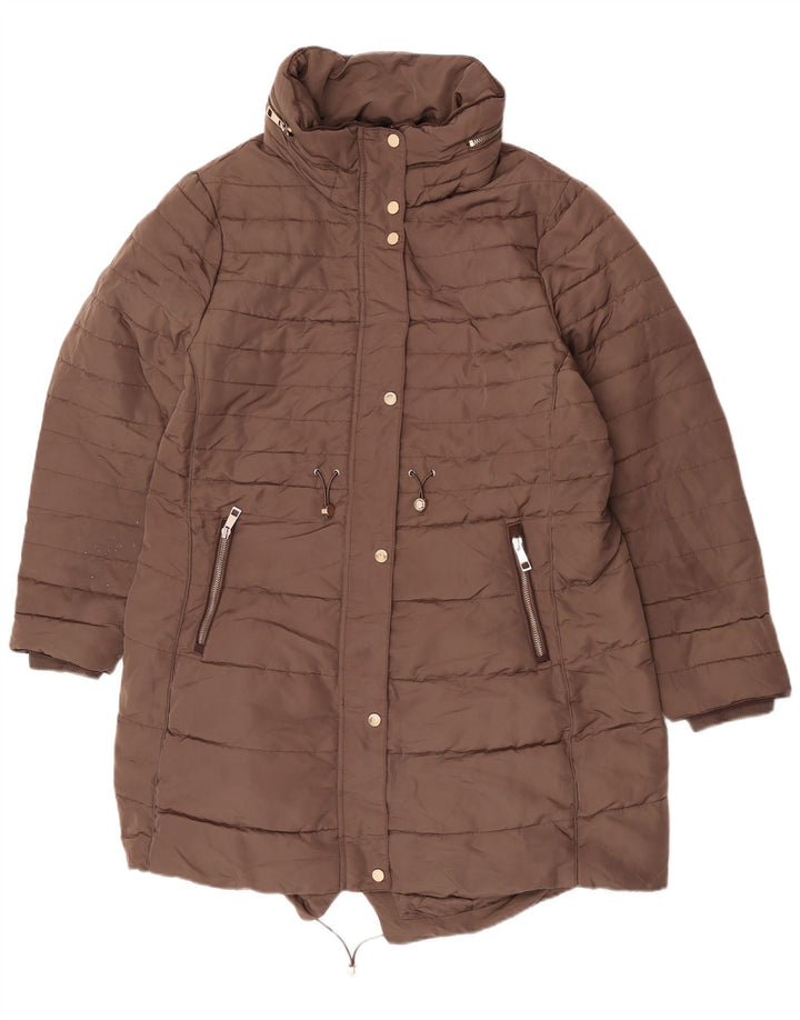 Giacca Parka con cappuccio da donna Marks & Spencer UK 20 2XL Poliestere kaki