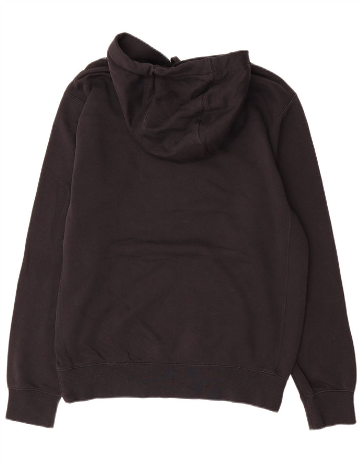 Felpa con cappuccio grafica Nike da uomo piccola in cotone nero