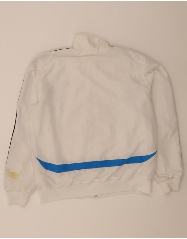 Giacca da tuta da uomo Adidas Large bianca in poliestere color block