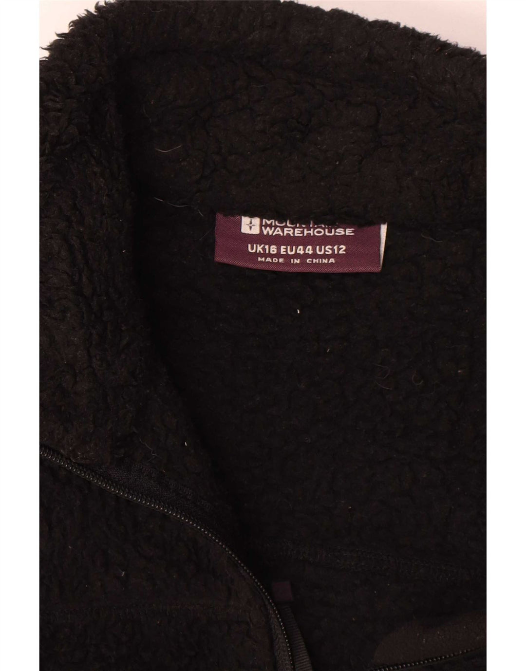 Gilet in pile da donna Mountain Warehouse UK 16 grande poliestere nero