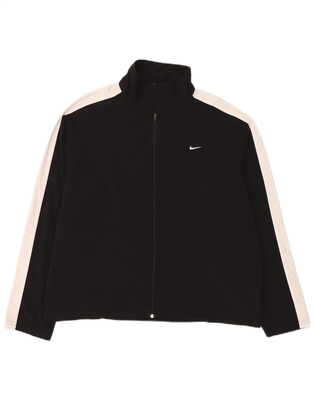 Giacca da tuta da donna Nike US 12/14 Large Nero Colourblock Poliestere