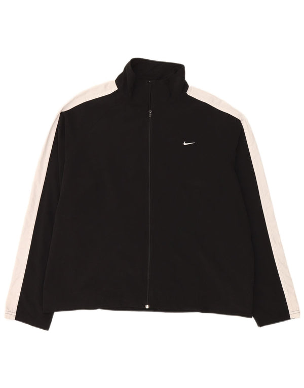 Giacca da tuta da donna Nike US 12/14 Large Nero Colourblock Poliestere