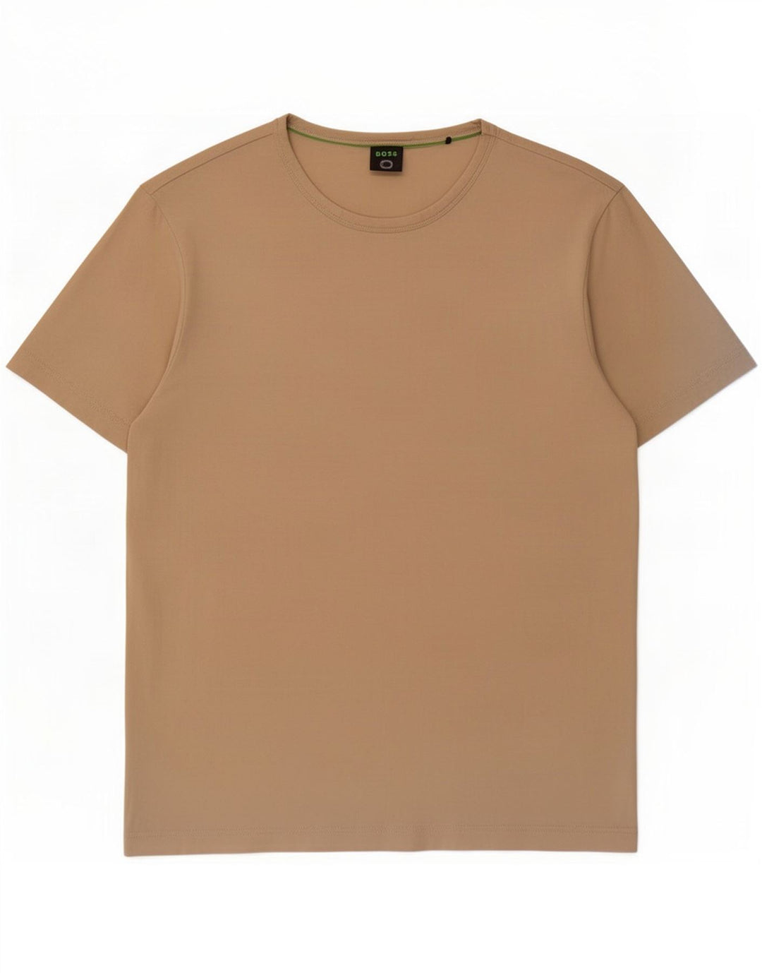 T-shirt da uomo Hugo Boss Top in cotone beige medio