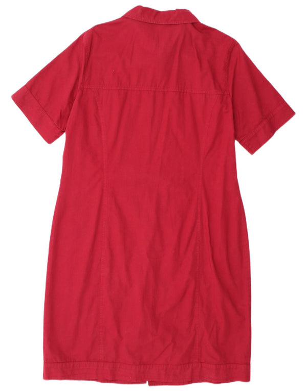 COLMAR Womens Short Sleeves Shirt Dress IT 50 XL Red Cotton