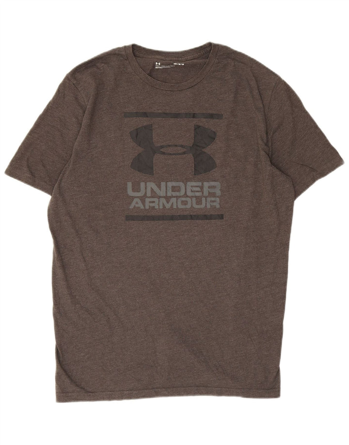 Maglietta grafica da uomo Under Armour Top grigio medio