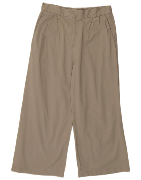 Pantaloni capri da donna con pegging French Connection UK 10 piccoli W30 L24 Beige