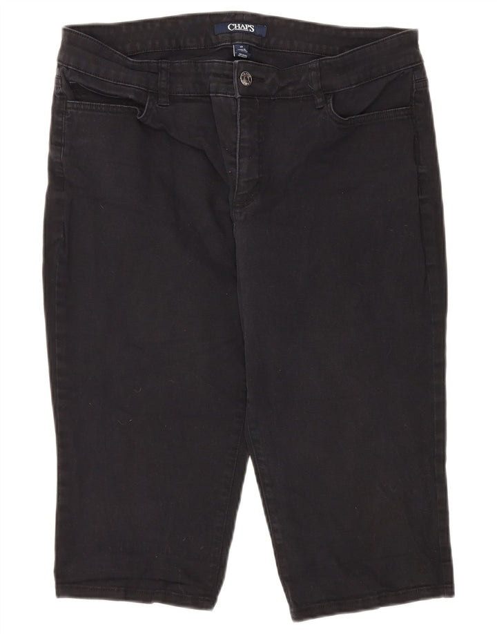 Bermuda da donna CHAPS US 12 Large W34 cotone nero