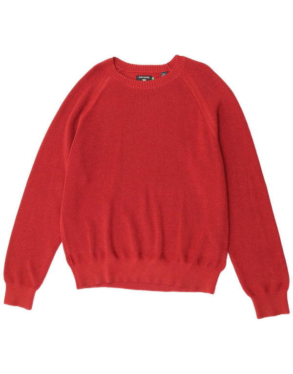 Maglione da uomo con scollo a barca vestibilità regolare Dockers 2XL cotone marrone