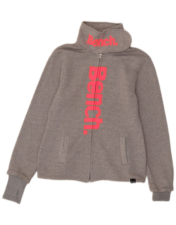 Giacca da ginnastica grafica da donna Bench UK 18 XL Cotone grigio