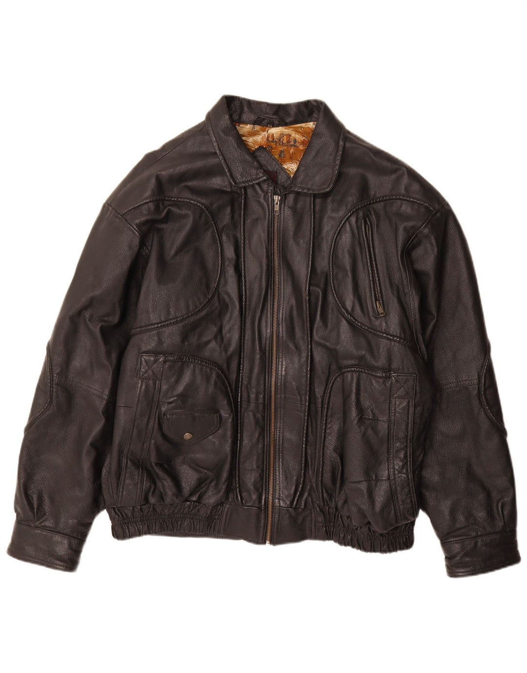 Giacca in pelle da uomo Karlsburg IT 54 2XL Pelle nera