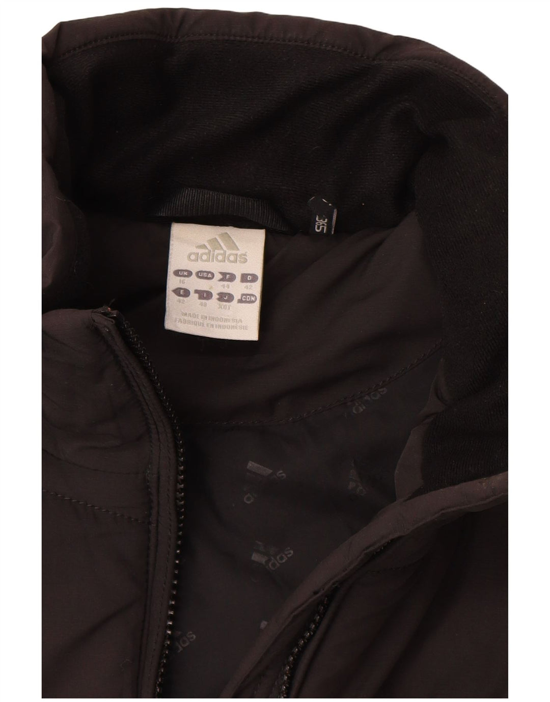 Giacca imbottita Adidas Clima 365 da donna UK 16 grande poliestere nero