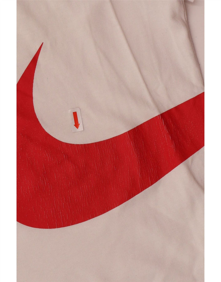 T-shirt grafica da uomo NIKE Top XL in cotone bianco