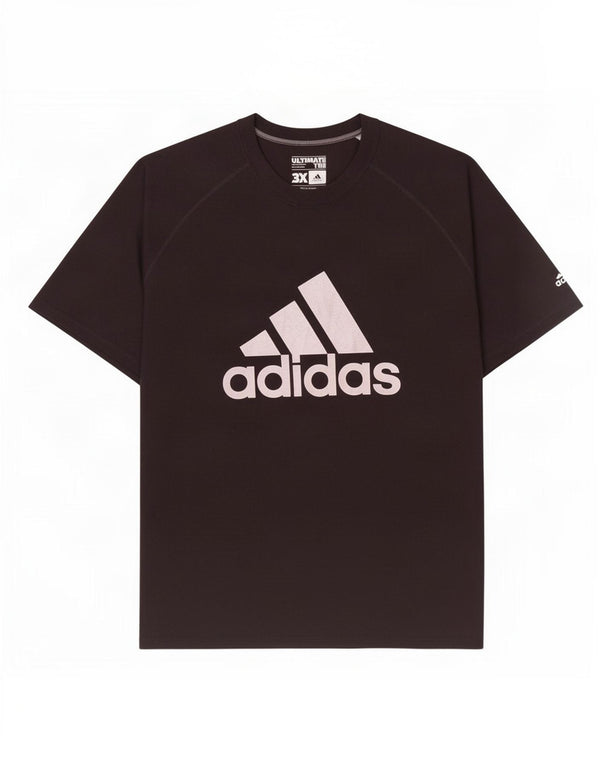 T-shirt grafica da uomo Adidas Top 3XL poliestere nero
