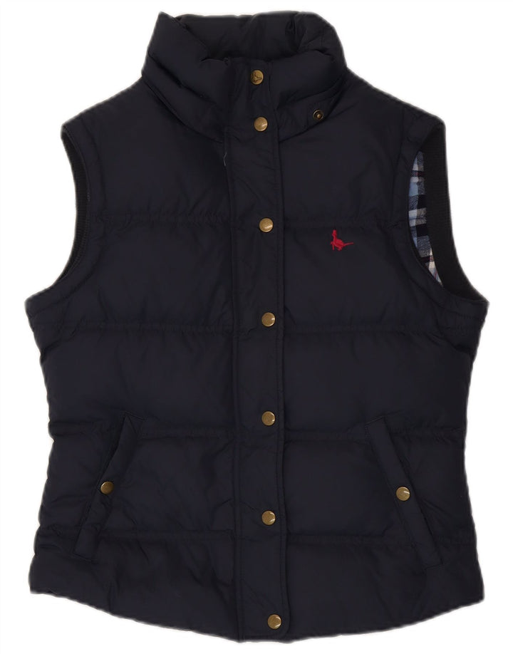 Gilet imbottito da donna Jack Wills UK 10 piccolo blu navy
