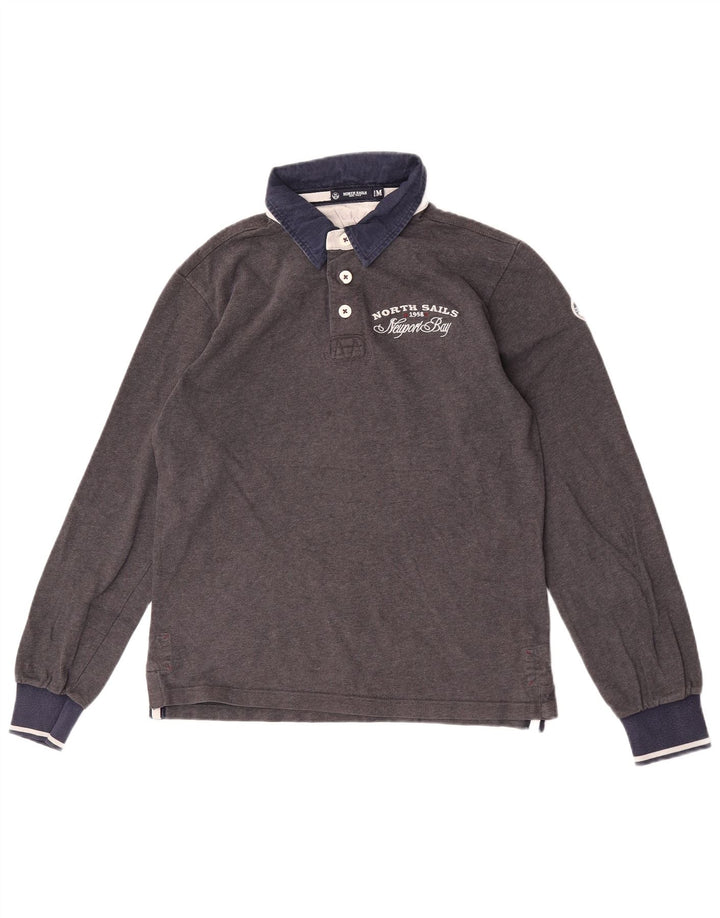 Polo da rugby grafica da uomo North Sails color grigio medio