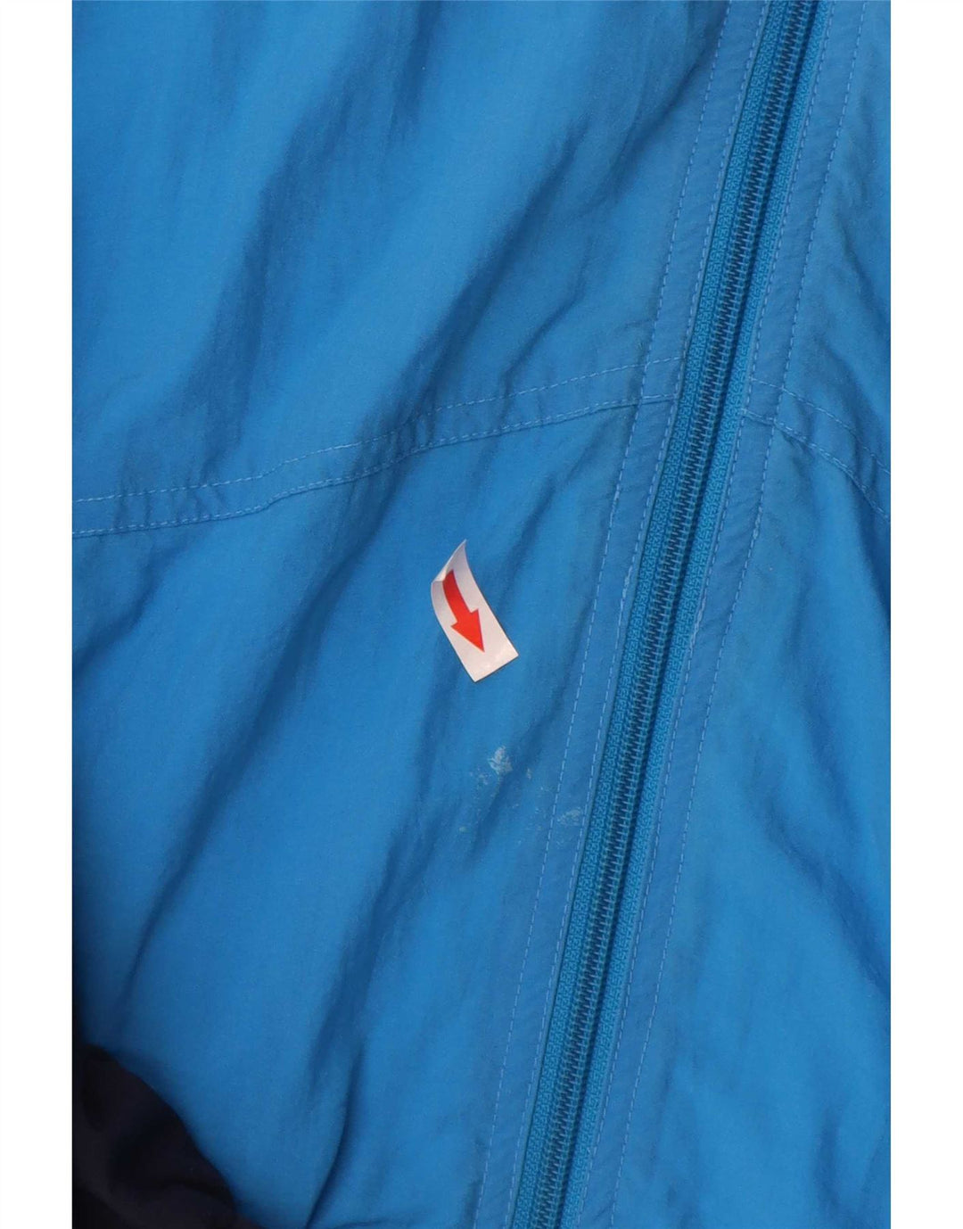 Giacca da tuta da uomo vintage vestibilità ampia, color block blu medio