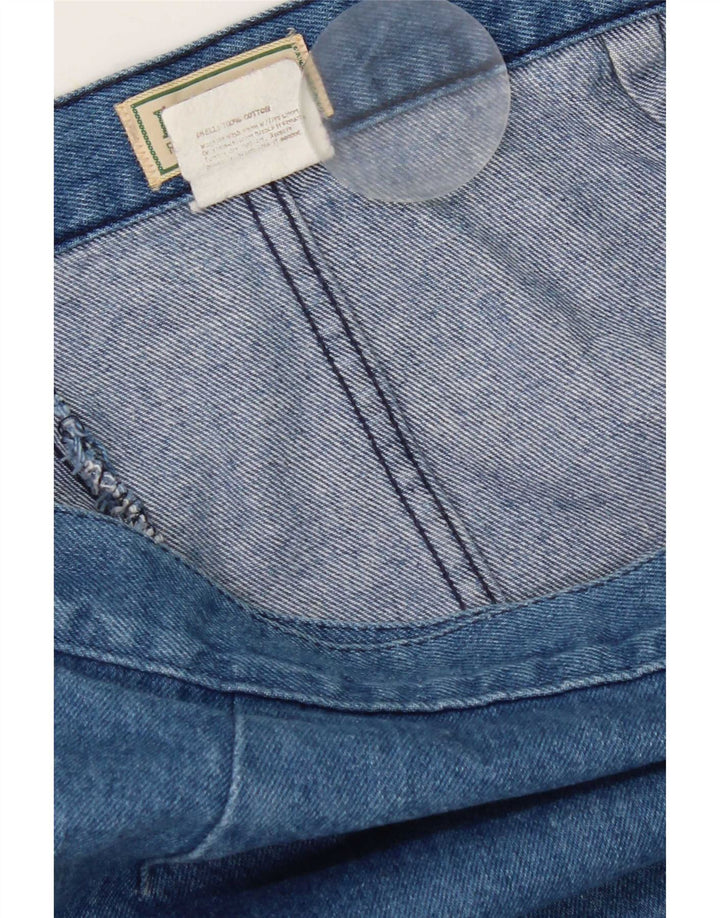 Gonna a portafoglio in denim da donna L.L.Bean W32 grande cotone blu