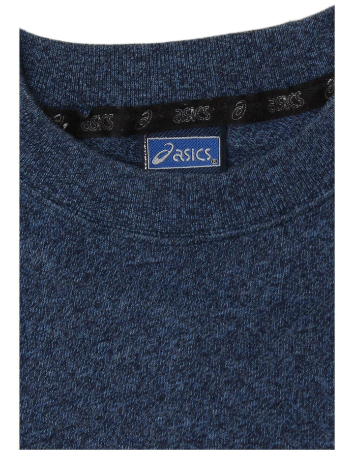 T-shirt da uomo Asics Top blu medio chiazzato